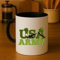 USA Army Camo Logo Coffee Mug thumb 4