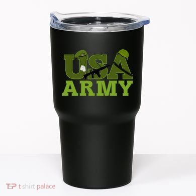 USA Army Camo Logo Tumbler