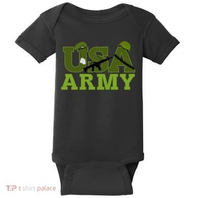 USA Army Camo Logo Baby Bodysuit