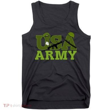 USA Army Camo Logo Tank Top