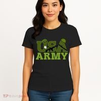 USA Army Camo Logo Women's T-Shirt thumb 4