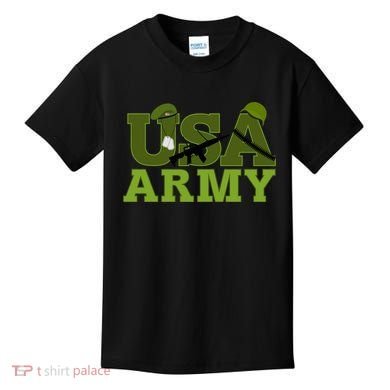 USA Army Camo Logo Kids T-Shirt
