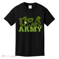 USA Army Camo Logo Kids T-Shirt thumb 0