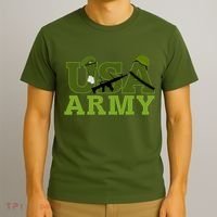 USA Army Camo Logo T-Shirt thumb 3