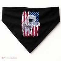 USA Astronaut American Space Flag USA-Made Doggie Bandana thumb 0