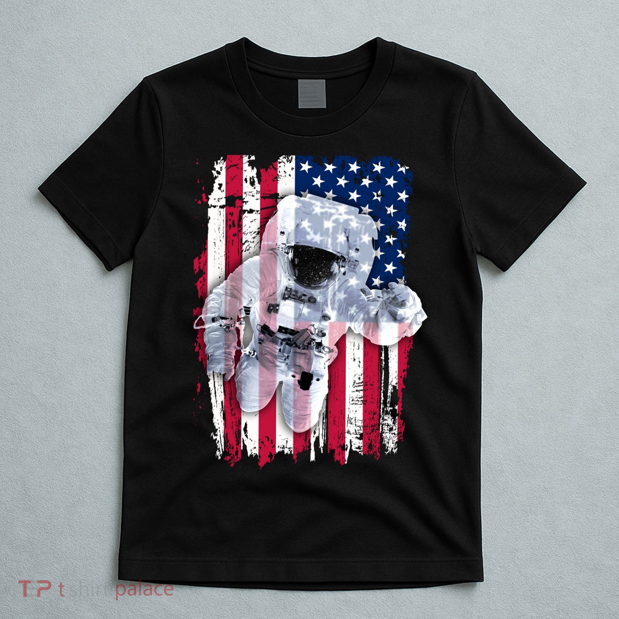 USA Astronaut American Space Flag T-Shirt