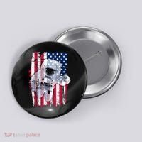 USA Astronaut American Space Flag Button thumb 0