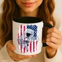 USA Astronaut American Space Flag Coffee Mug thumb 3