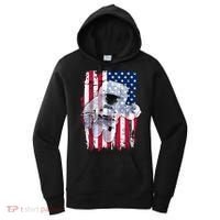 USA Astronaut American Space Flag Women's Hoodie thumb 0