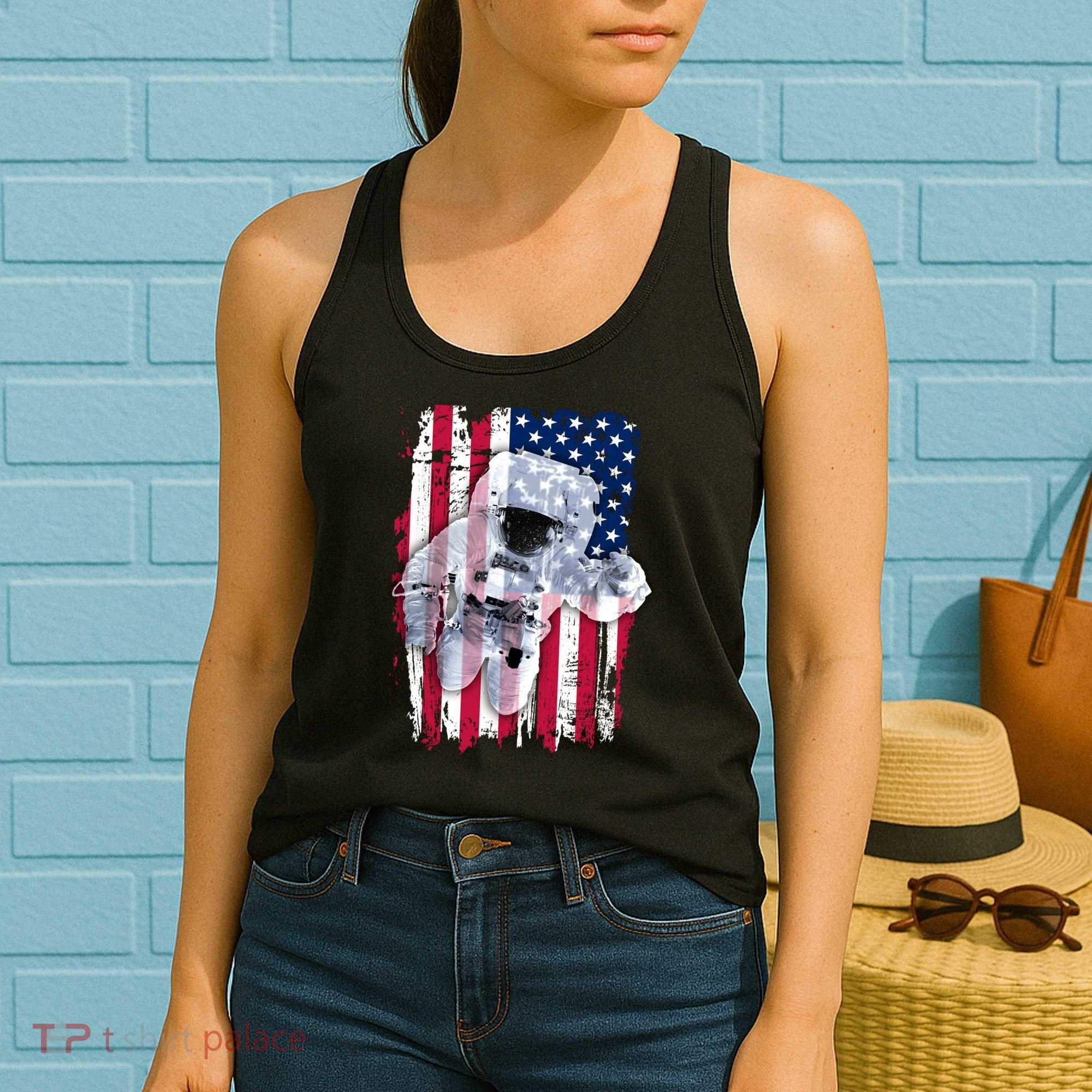 USA Astronaut American Space Flag Women's Tank Top