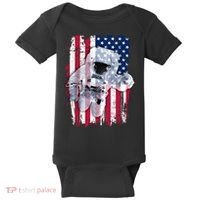 USA Astronaut American Space Flag Baby Bodysuit thumb 0