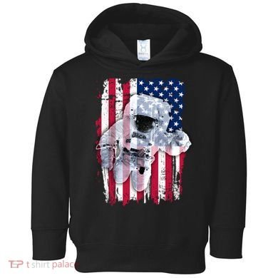 USA Astronaut American Space Flag Toddler Hoodie