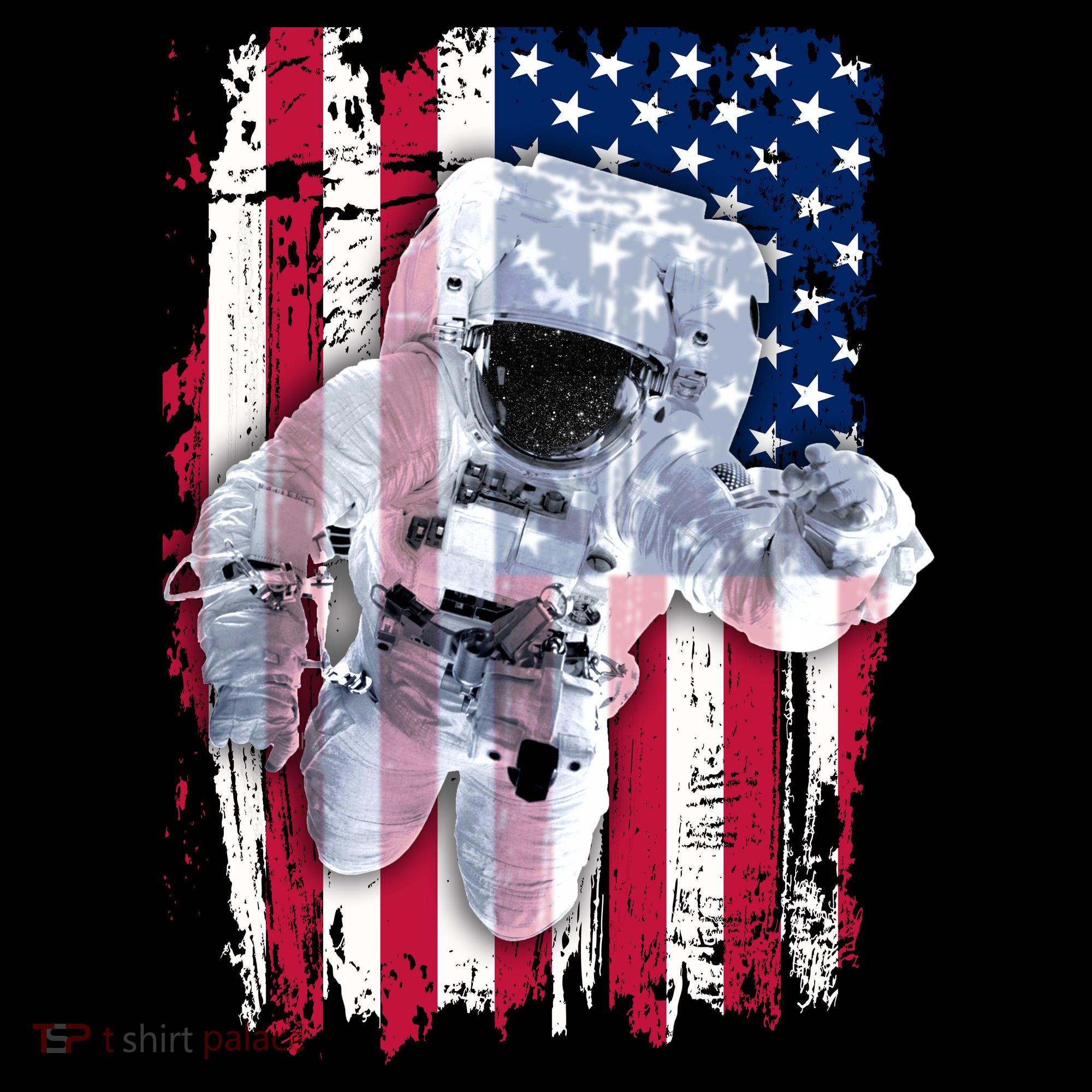 USA Astronaut American Space Flag Toddler Hoodie