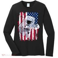 USA Astronaut American Space Flag Women's Long Sleeve Shirt thumb 0