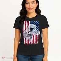 USA Astronaut American Space Flag Women's T-Shirt thumb 4