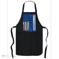 USA Autism Awareness Puzzle Flag Apron thumb 0