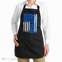 USA Autism Awareness Puzzle Flag Apron thumb 2