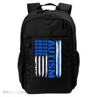 USA Autism Awareness Puzzle Flag Backpack thumb 0