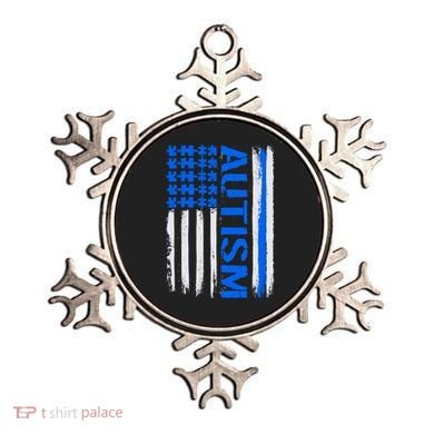 USA Autism Awareness Puzzle Flag Ornament
