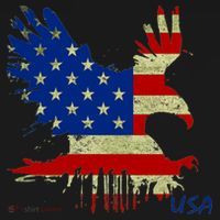 USA Bald Eagle Flag Drip 4th of July Backpack thumb 2