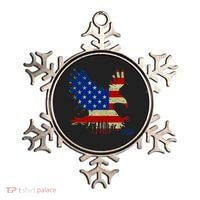 USA Bald Eagle Flag Drip 4th of July Ornament thumb 0