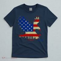 USA Bald Eagle Flag Drip 4th of July T-Shirt thumb 5