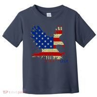 USA Bald Eagle Flag Drip 4th of July Toddler T-Shirt thumb 0