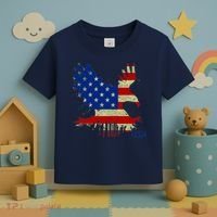 USA Bald Eagle Flag Drip 4th of July Toddler T-Shirt thumb 3