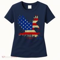 USA Bald Eagle Flag Drip 4th of July Women's T-Shirt thumb 0