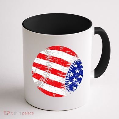 USA Baseball Coffee Mug back