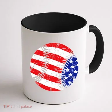 USA Baseball Coffee Mug back
