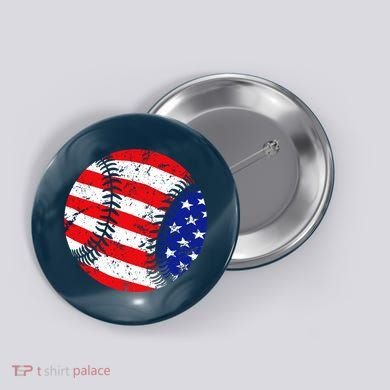 USA Baseball Button