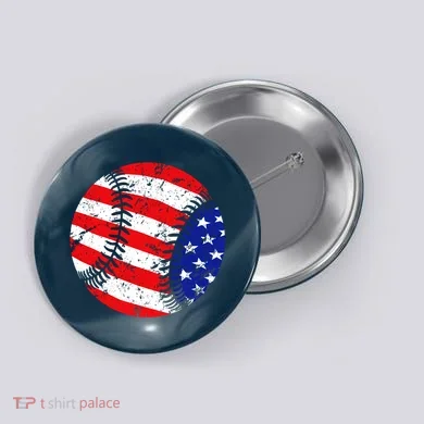 USA Baseball Button