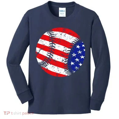 USA Baseball Kids Long Sleeve Shirt