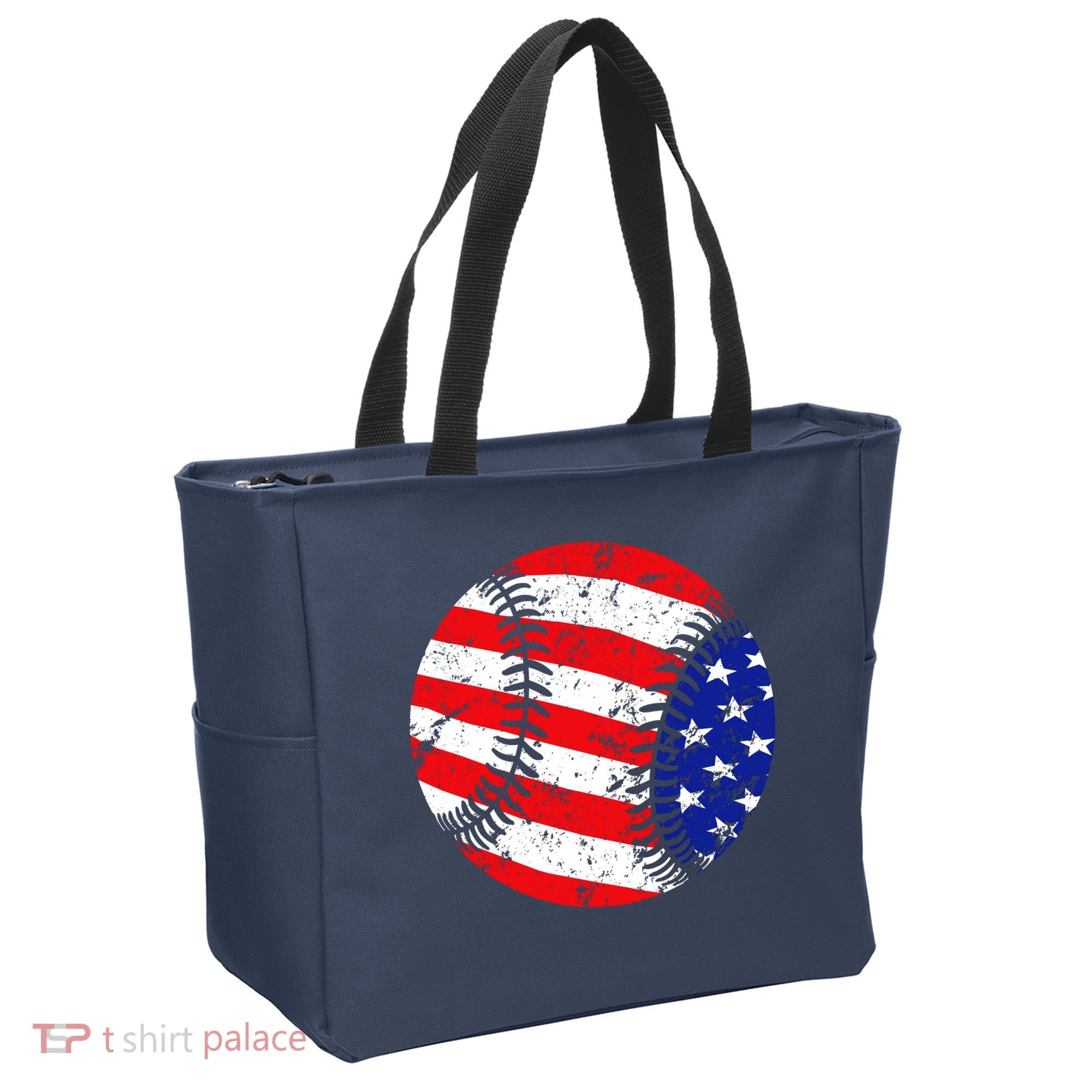 USA Baseball Tote Bag