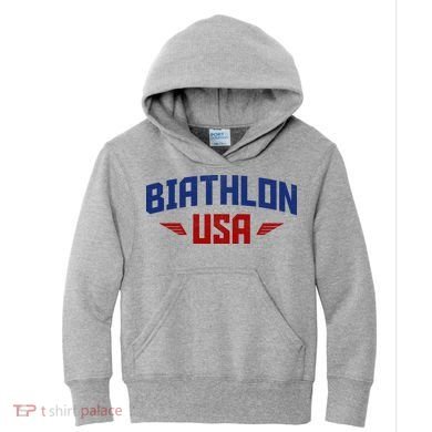 USA Biathlon Arch Team Kids Hoodie
