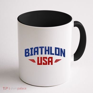 USA Biathlon Arch Team Coffee Mug back