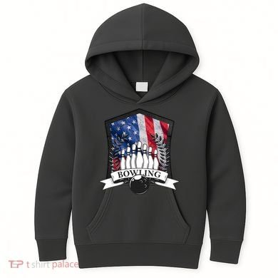 USA Bowling Team Kids Hoodie