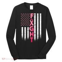 USA Breast Cancer Awareness Fight Logo Long Sleeve Shirt thumb 0