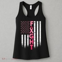 USA Breast Cancer Awareness Fight Logo Women's Tank Top thumb 3