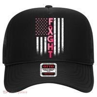 USA Breast Cancer Awareness Fight Logo Hat thumb 0