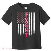 USA Breast Cancer Awareness Fight Logo Toddler T-Shirt thumb 0