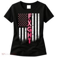 USA Breast Cancer Awareness Fight Logo Women's T-Shirt thumb 0