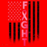 USA Breast Cancer Awareness Fight Logo Santa Hat thumb 1