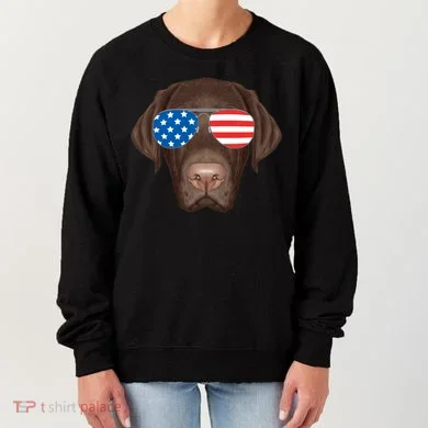 USA Chocolate Lab Dog Women's Sweatshirt