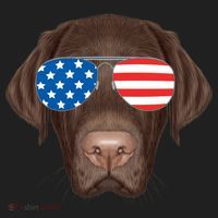 USA Chocolate Lab Dog Women's Sweatshirt thumb 2