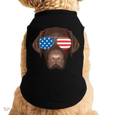 USA Chocolate Lab Dog Doggie Tank