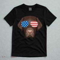 USA Chocolate Lab Dog T-Shirt thumb 5