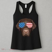 USA Chocolate Lab Dog Women's Tank Top thumb 3