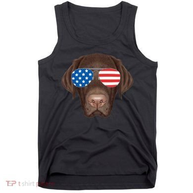 USA Chocolate Lab Dog Tank Top